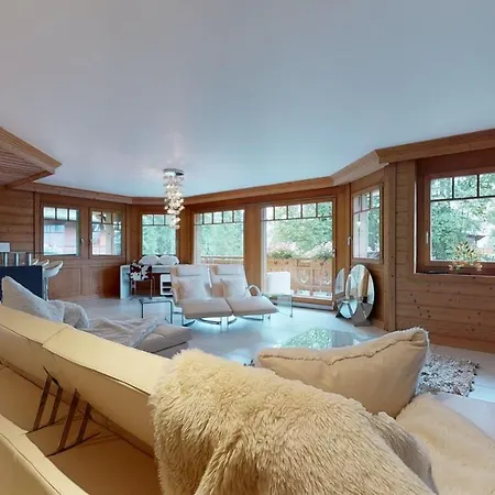 Large Apartment In Villars - Chalet Diane דירה Ollon